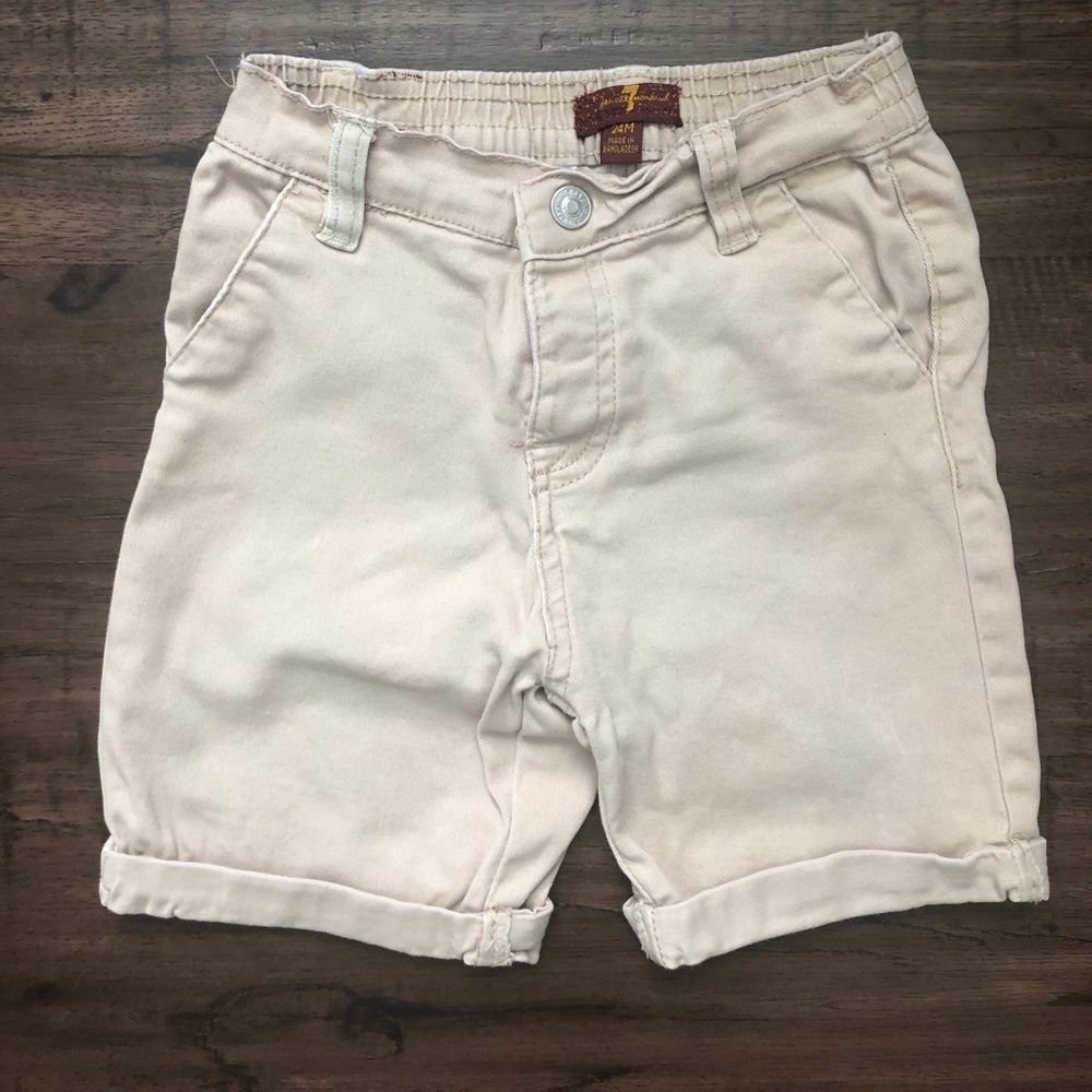 Sz 24m 7 For All Mankind Khaki Shorts